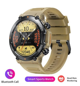 New Smart Watch Men's Military Health Monitor 1.39'' Bluetooth Call Fitness Waterproof Sport Smartwatch for IOS and Android Phone Multiple Sport Modes