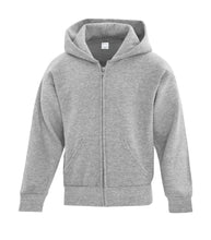 Load image into Gallery viewer, ATCY2600 EVERYDAY FLEECE FULL ZIP HOODED YOUTH SWEATSHIRT AUTHENTIC T-SHIRT COMPANY