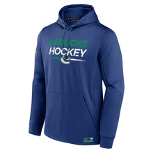Load image into Gallery viewer, Vancouver Canucks Fanatics Branded Authentic Pro Pullover Hoodie - Royal