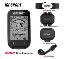 Load image into Gallery viewer, IGPSPORT GPS Bike Computer BSC100S Wireless Speedometer Bicycle Digital Stopwatch Cycling Odometer