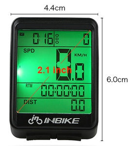 INBIKE Rainproof MTB Bike Computer Wireless Speedometer Odometer Cycling LED Screen IC321