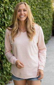 Women's Light Weight California Wave Wash Hooded Sweatshirt