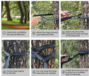 Essential Hammock Strong Nylon Outdoor, Back Yard, Camping Ultra Light Portable Hammock for Double Person Outdoor Recreation Hammock Swing