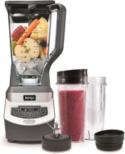 Load image into Gallery viewer, Ninja Kitchen BL660C Professional Countertop Blender With 1100-Watt Base,72Oz Total Crushing Pitcher and(2)16 Oz Cups For Frozen Drinks and Smoothies, Silver/Gray, 7.8 Pounds