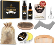 Load image into Gallery viewer, Beard Kit For Men, 9 Pce Beard Care Grooming Kit, Beard Growth Kit Unique Men&#39;s Christmas Gift Idea for Dad