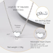 Load image into Gallery viewer, Chic Dainty 925 Sterling Silver Necklace. Pendant Choker Necklace, 16&quot;-18&quot; Adjustable, Comes with Box