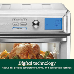 Cuisinart Kitchen TOA-65C Digital AirFryer .6 cu ft Toaster Oven Silver