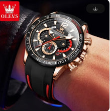 Load image into Gallery viewer, OLEVS Men&#39;s Watches, Chronograph, Silicone Strap, Multi-function, Waterproof, Luminous Dial