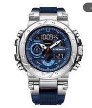 Load image into Gallery viewer, LIGE Chronograph Fashion Men&#39;s Watches Silicone Strap Quartz LED Display Calendar Waterproof Clock Reloj