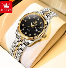 Load image into Gallery viewer, OLEVS BRAND Ladies Watch Diamonds Auto Date Dial Waterproof Classic