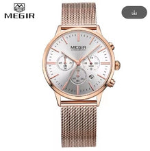 Load image into Gallery viewer, MEGIR Fashion Rose Gold Women&#39;s Watch Luxury Brand Quartz Ladies Watch Sport Relogio Feminino