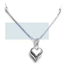 Load image into Gallery viewer, Chic Delicate and Dainty Sterling Silver 925 Heart Necklace 18 inches