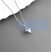 Load image into Gallery viewer, Chic Delicate and Dainty Sterling Silver 925 Heart Necklace 18 inches