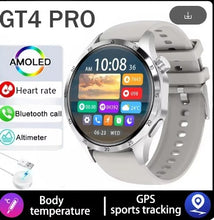 Load image into Gallery viewer, New For Huawei Smart Watch Men Watch 4 Pro GPS, Large 1.4&quot; Screen AMOLED Screen Bluetooth Call NFC Health Monitoring Smartwatch 2024 New Watch GT 4 Silicone Strap, Long Lasting Battery