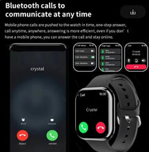 Load image into Gallery viewer, New Smart Watch GPS Series 9 &quot;Always On Display&quot; Includes &quot;Two Watch Bands - Silicone and Stainless Steel Mesh&quot; Body Temperature BT Call IOS Android