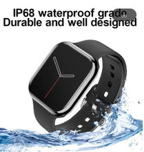 Load image into Gallery viewer, New Smart Watch GPS Series 9 &quot;Always On Display&quot; Includes &quot;Two Watch Bands - Silicone and Stainless Steel Mesh&quot; Body Temperature BT Call IOS Android