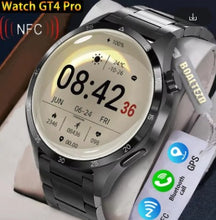 Load image into Gallery viewer, New For Huawei Smart Watch Men Watch 4 Pro GPS, Large 1.4&quot; Screen AMOLED Screen Bluetooth Call NFC Health Monitoring Smartwatch 2024 New Watch GT 4 Silicone Strap, Long Lasting Battery