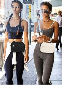 MAXTOP Small Crossbody Bag for Women & Men Cellphone Belt Bag Purse Fanny Pack with Adjustable Strap Black Sling Bag