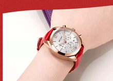 Load image into Gallery viewer, MEGIR Ladies Luxury Watch  Time Auto Date Quartz Leather Band Fashion Clock 2115