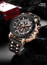 Load image into Gallery viewer, LIGE Men&#39;s Watch Chronograph Multi-Function Military Top Brand Luxury Sport Quartz Date  Chronograph Relogios Masculino