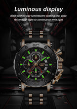 Load image into Gallery viewer, LIGE Men&#39;s Watch Chronograph Multi-Function Military Top Brand Luxury Sport Quartz Date  Chronograph Relogios Masculino