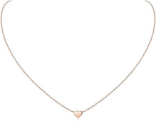 Load image into Gallery viewer, Glitter 925 Sterling Silver Dainty Small Heart Pendant Necklace