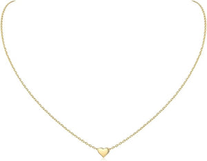 Glitter 925 Sterling Silver Dainty Small Heart Pendant Necklace