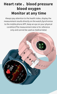 LIGE 2024 Smart Watch Real-time Activity Tracker Heart Rate Monitor Sports Smart Watch Multi-Function Clock