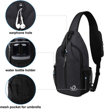 Load image into Gallery viewer, WATERFLY Sling Bag Back Pack Crossbody Bag Hiking Daypack for Men &amp; Women