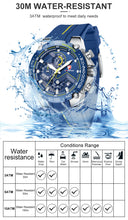 Load image into Gallery viewer, Cheetah Brand CH1606 Men&#39;s Chronograph Watch Waterproof Military Style Multi-Function  Unique Sports Quartz Date Waterproof