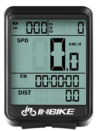 INBIKE Rainproof MTB Bike Computer Wireless Speedometer Odometer Cycling LED Screen IC321