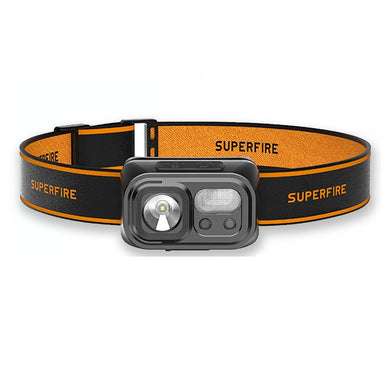 SUPERFIRE HL23 Powerful LED Head Lamp USB Rechargeable Headlight Waterproof Portable LED Light for Hiking Camping Search